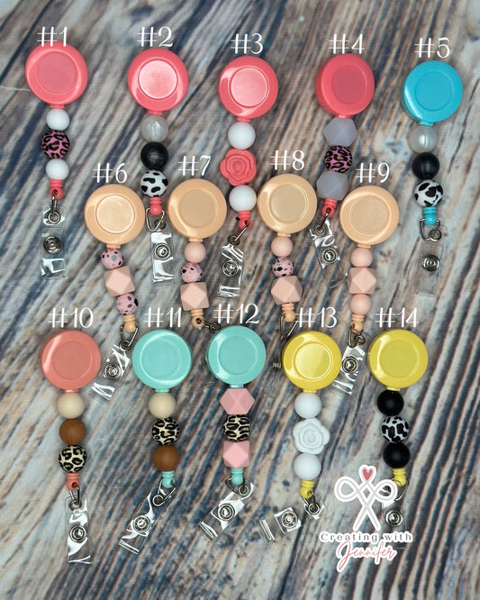 Beaded Badge Reels