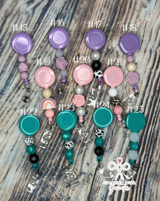 Beaded Badge Reels